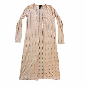 Pink, duster cardigan